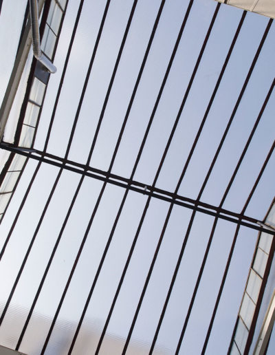 Espace Commines – Glass roof, detail – Photo: Alice Lemarin