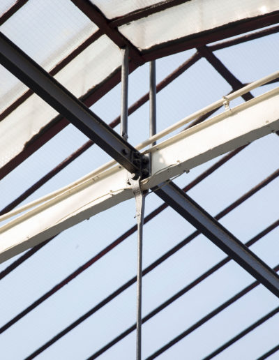 Espace Commines – Glass roof, detail – Photo: Alice Lemarin