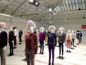 Uniqlo brand launching in France. Espace Commines, 2013.