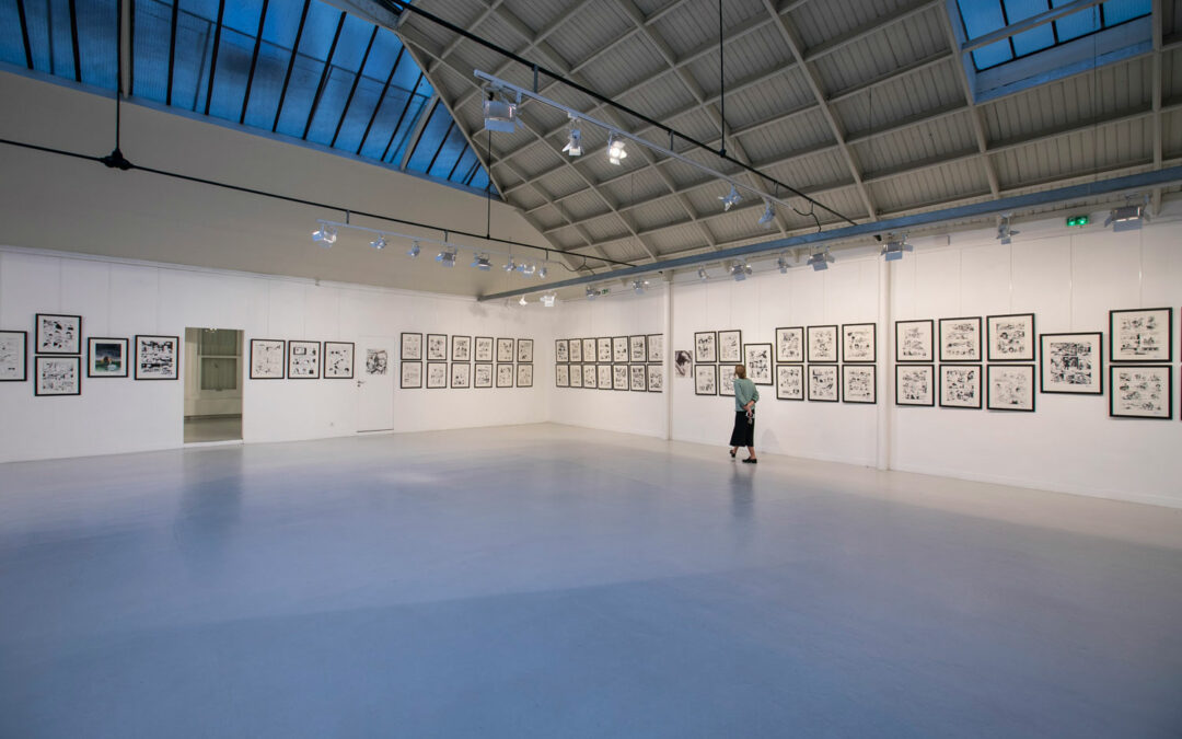 La galerie Daniel Maghen présente l’exposition William Vance à l’Espace Commines en 2017. Photo : Romuald Meigneux