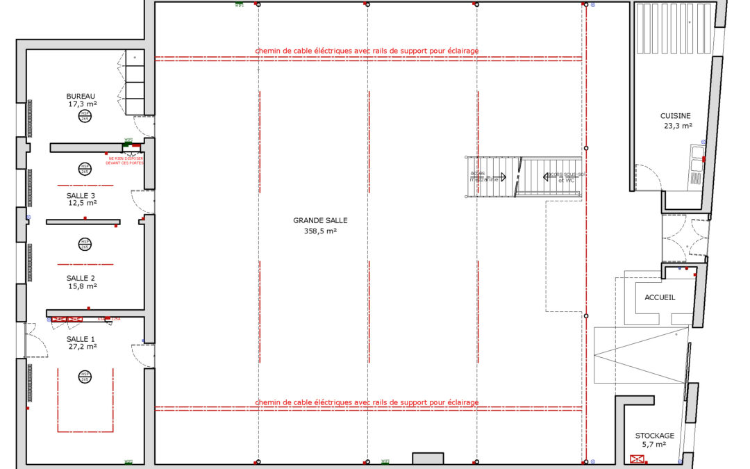 Espace Commines – plan – RDC