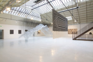 Exposition « Vide et Plein », Maison Bleu Studio. Détail de l'installation d'Onishi Yasuaka. Espace Commines, 2015