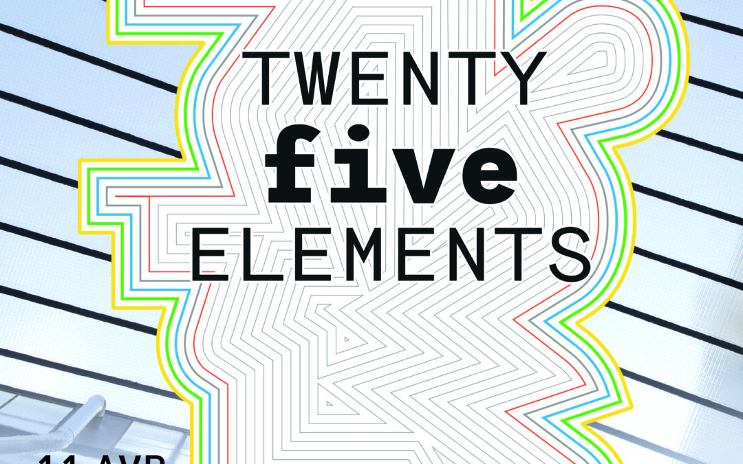 TWENTY five ELEMENTS, une exposition de l’Espace Commines, 2019