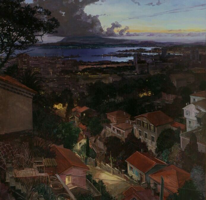 La Corniche_huile sur toile 163:130 cm 2019_Gilles Marrey